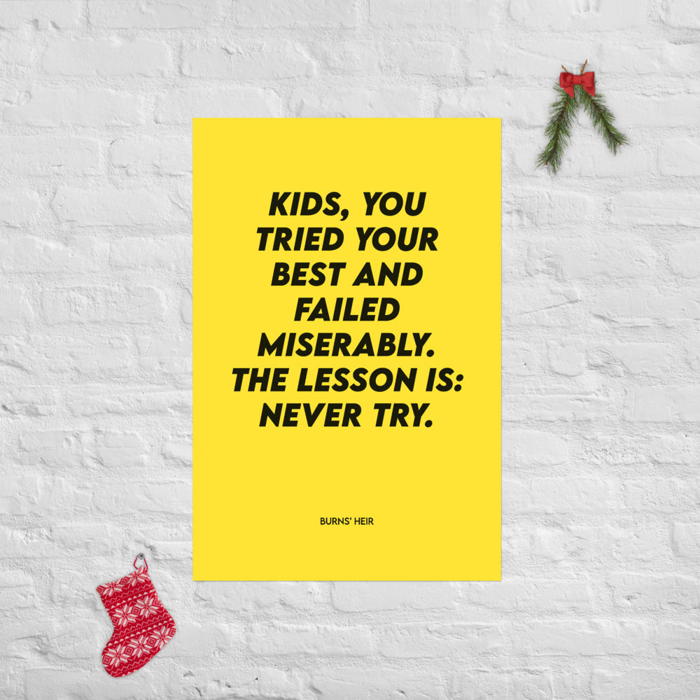 Never Try!